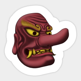 Tengu Mask Sticker